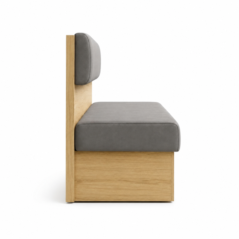 Upholstered Lounge Chair with Custom Panel Top – Modular Sofa