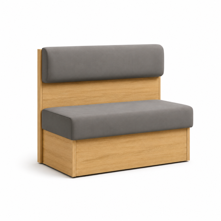 Upholstered Lounge Chair with Custom Panel Top – Modular Sofa
