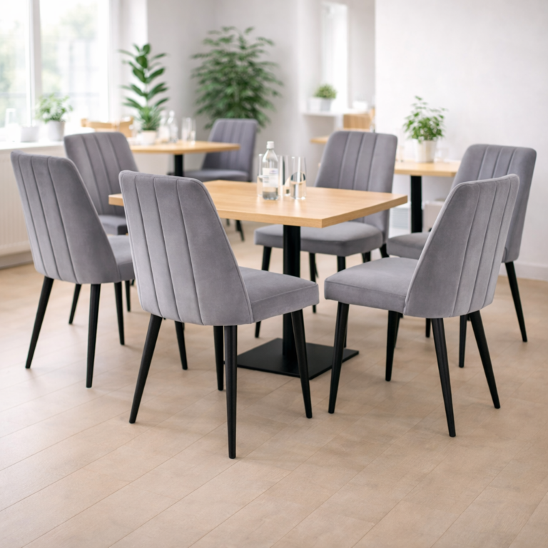 KK velvet chair (gray) K12