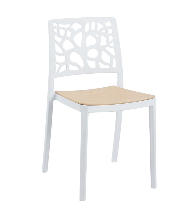 Chair (white with natural seat) K34