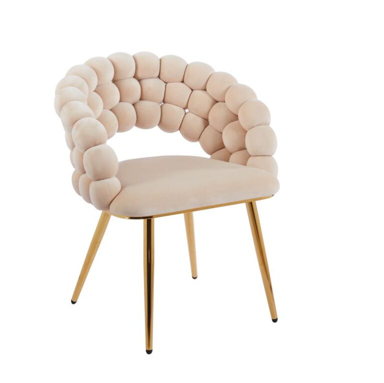 Velvet chair (beige)