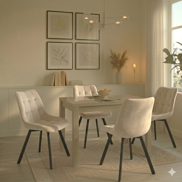 Velvet chair (cappuccino) J265