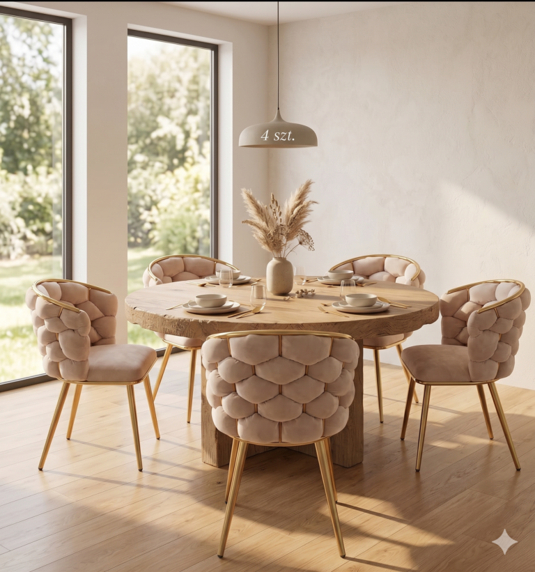 Samtstuhl (beige) K47