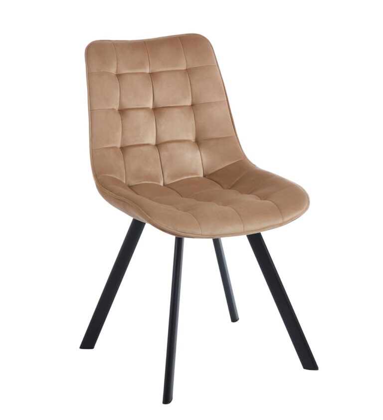 Velvet chair (cappuccino) J265
