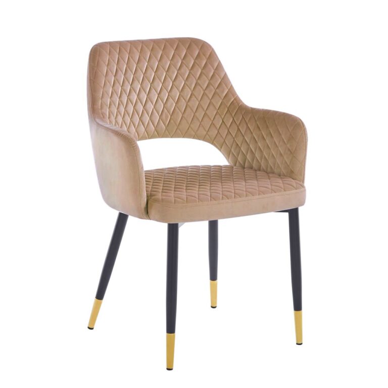 Velvet chair (cappuccino) K3