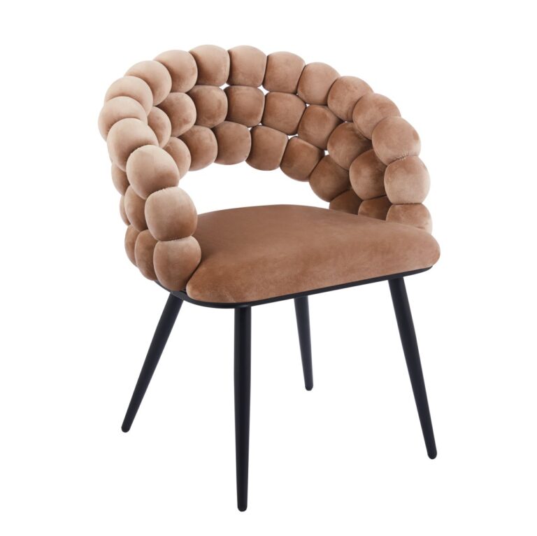 Velvet chair (cappuccino) K20B
