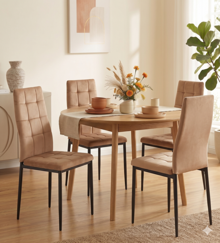 Velvet chair (cappuccino) K29
