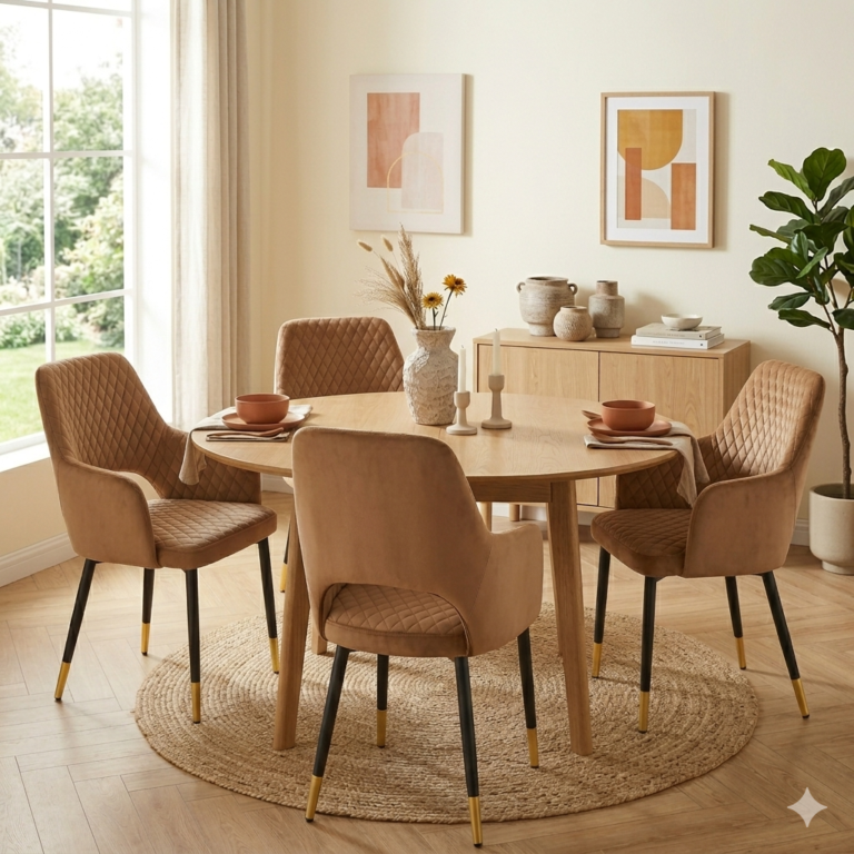 Velvet chair (cappuccino) K3