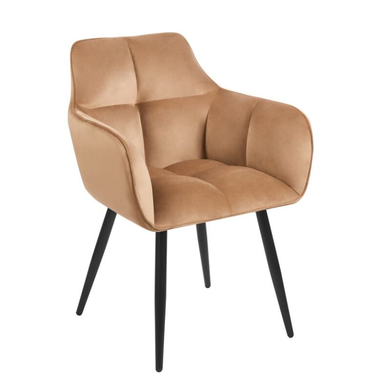 Velvet chair (cappuccino) K40