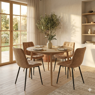 Velvet chair (cappuccino) KO265