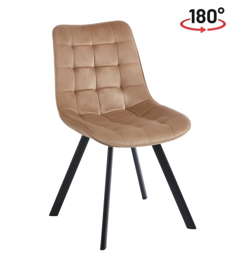 Velvet chair (cappuccino) KO265