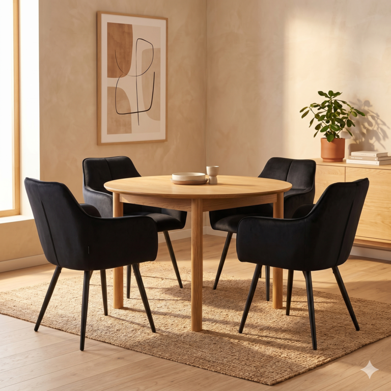 Velvet chair (black) K40