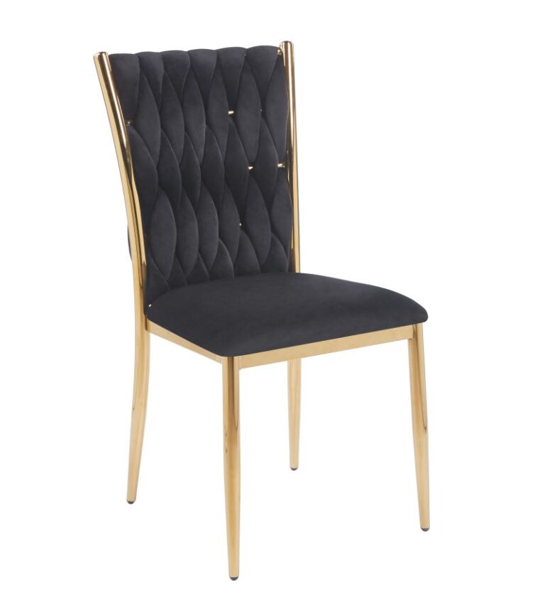 Velvet chair (black) K37
