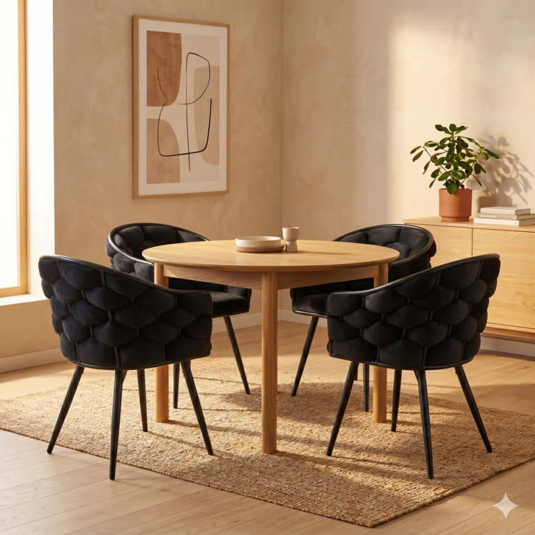 Velvet chair (black) K47