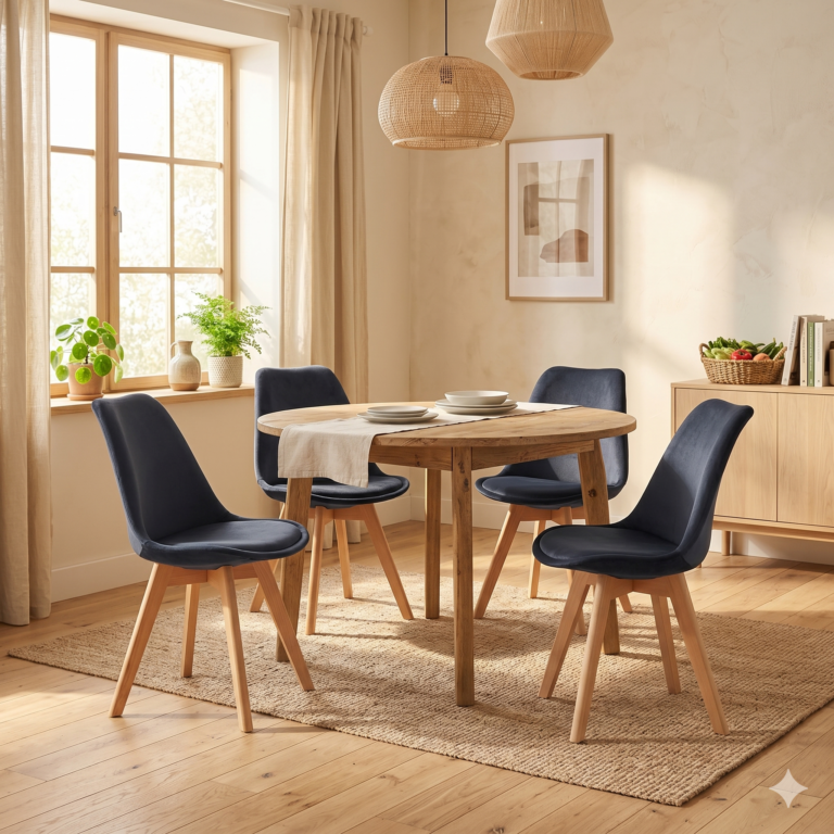 Velvet chair (black) PC-010