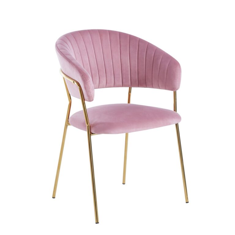 Velvet chair (pink) K4