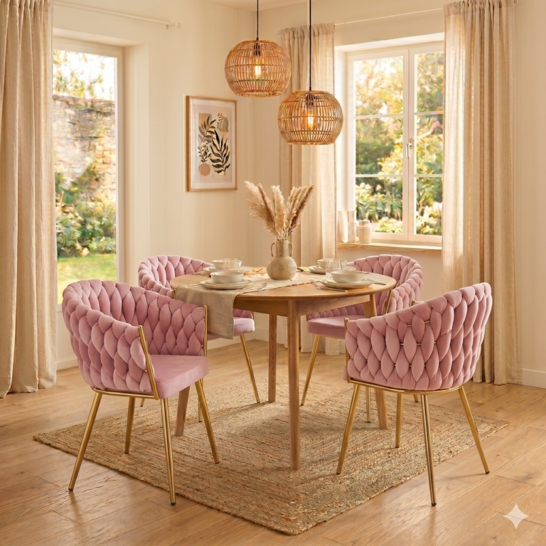Samtstuhl (rosa) - goldenes Gestell K7G