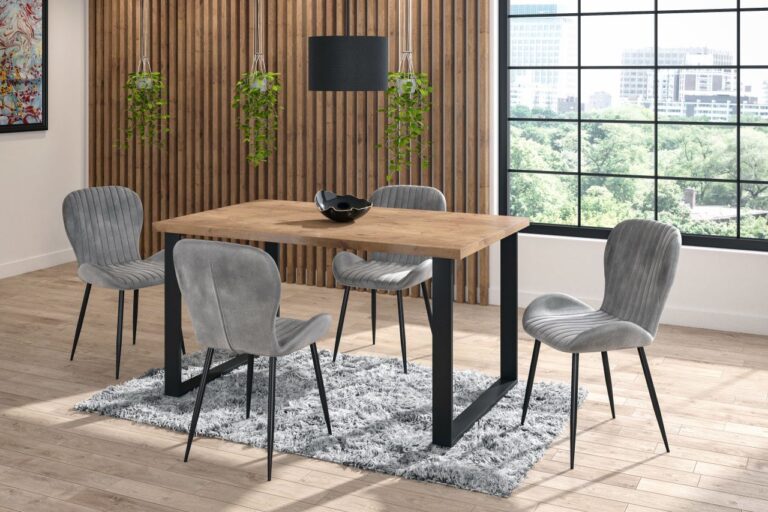 Velvet chair (gray) K1