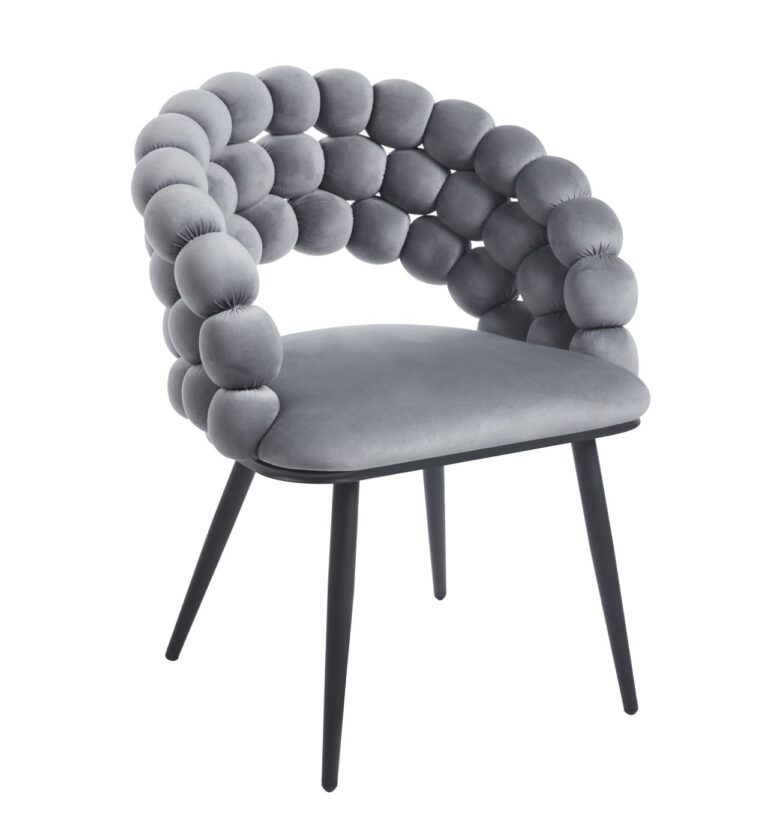 Velvet chair (gray) K20B