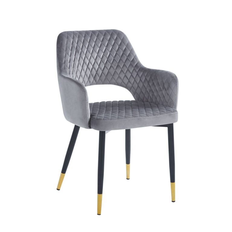 Velvet chair (gray) K3
