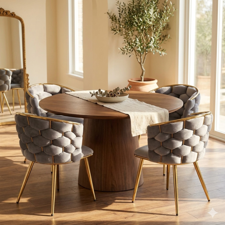 Velvet chair (gray) K47
