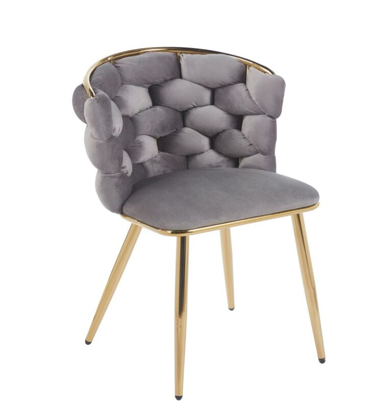 Velvet chair (gray) K47
