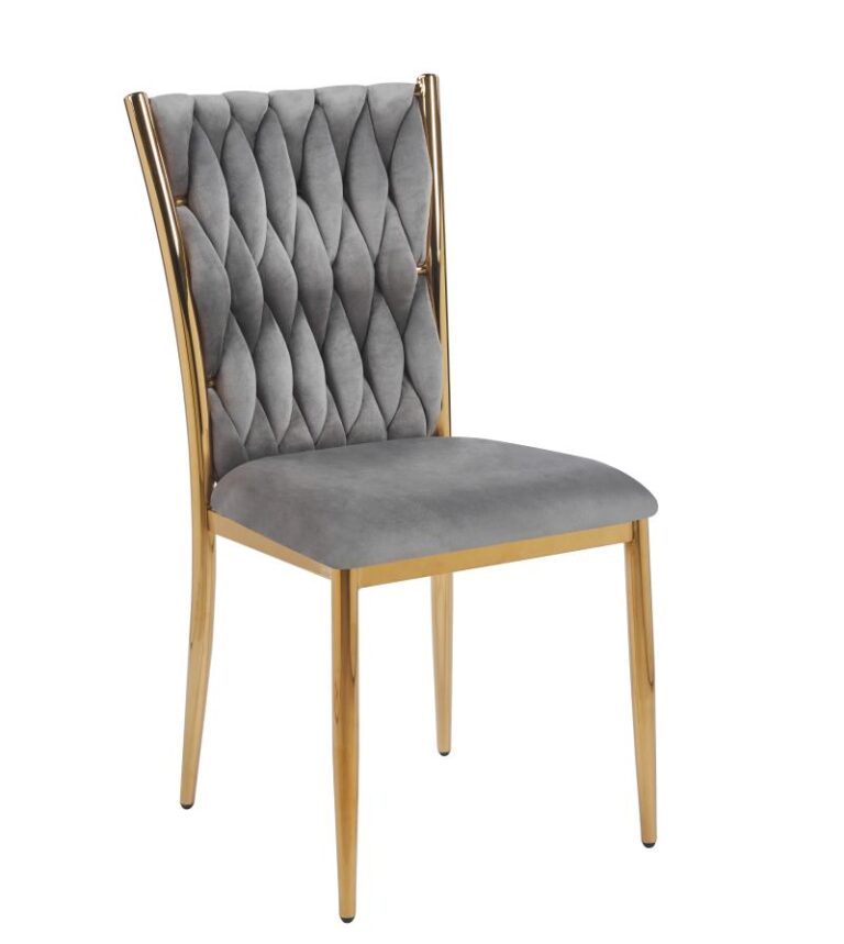 Velvet chair (gray) K37
