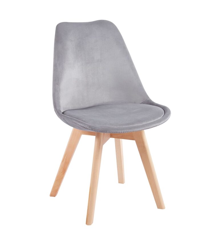 Krzesło velvet (szare) PC-010