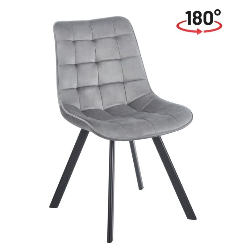 Krzesło velvet (szary) KO265