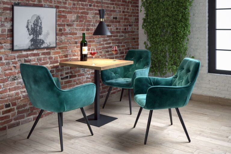 HF velvet chair (green)