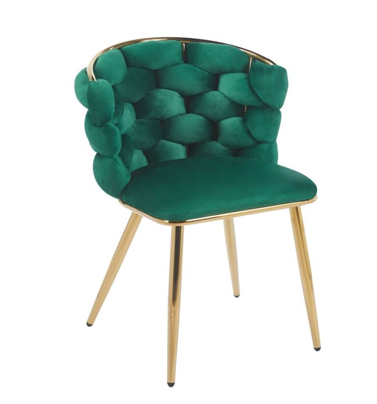 Krzesło velvet (zielone) K47