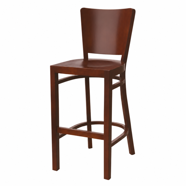 Wooden bar stool with backrest 788