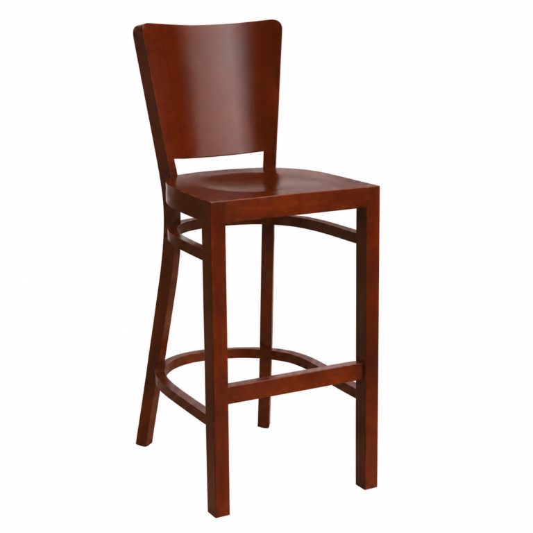 Wooden bar stool with backrest 788