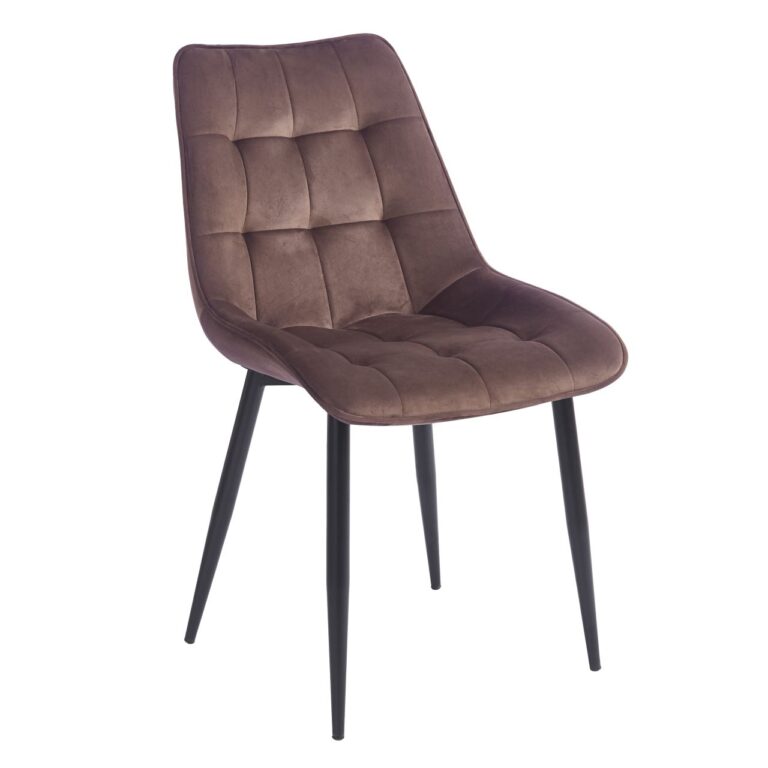 Velvet Chair - Riviera 28, Brown