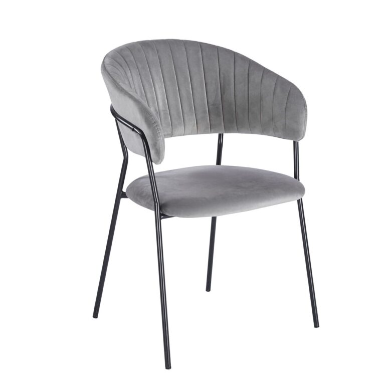 Velvet Chair - Riviera 91, Gray