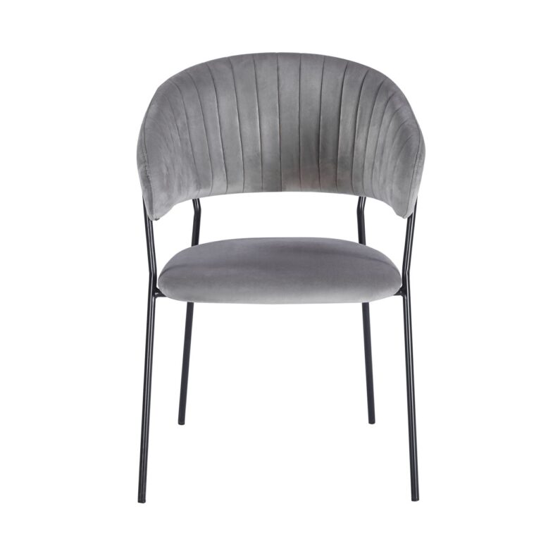 Velvet Chair - Riviera 91, Gray